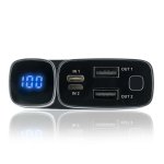 4smarts Power Bank VoltHub Leatherette 20000 mAh - външна батерия с два USB и USB-C изходи (черен) 2