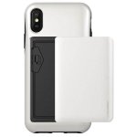 Verus Damda Glide Case - висок клас хибриден удароустойчив кейс с място за кр. карти за iPhone XS, iPhone X (бял) 2