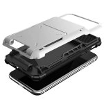 Verus Damda Folder Case - висок клас хибриден удароустойчив кейс с място за кр. карти за iPhone XS, iPhone X (бял) 1