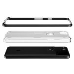 Verus Crystal Bumper Case - хибриден удароустойчив кейс за Google Pixel 2 (черен-прозрачен) 3