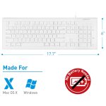 Macally Combo Keyboard & Mouse - комплект USB клавиатура и USB мишка за Mac и PC 4