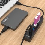 Orico USB 3.0 4-Port Hub - 4 портов USB хъб за MacBook и преносими компютри (черен) 4