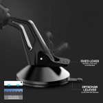 Verus Hybrid Grab Mini - поставка за стъкло и гладки повърхности за iPhone, Samsung и смартфони до 6.3 инча (черен) 4