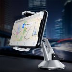 Verus Hybrid Grab Mini - поставка за стъкло и гладки повърхности за iPhone, Samsung и смартфони до 6.3 инча (сребрист) 5