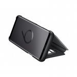 Samsung Clear View Stand Cover EF-ZG960CBEGWW - оригинален кейс с поставка, през който виждате информация от дисплея за Samsung Galaxy S9 (черен) 3