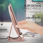 Verus Wireless Pad Halo - метална (с кожено покритие) поставка (пад) с Fast Charge за безжично захранване (розово злато)  5