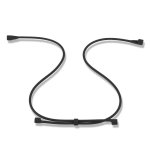 4smarts Necklace - регулируема силиконова каишка за врата за безжични слушалки Apple AirPods (черен) 3
