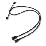 4smarts Necklace - регулируема силиконова каишка за врата за безжични слушалки Apple AirPods (черен) 1
