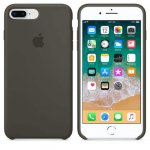 Apple Silicone Case - оригинален силиконов кейс за iPhone 8 Plus, iPhone 7 Plus (тъмнозелен) 1