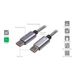 4smarts RapidCord USB-C to USB-C data Cable - USB-C към USB-C кабел за устройства с USB-C порт (100 см.) 2
