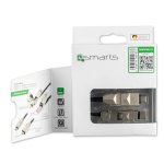 4smarts 6in1 ComboCord Cable - качествен многофункционален кабел за microUSB, Lightning и USB-C стандарти (черен) 5