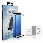 Eiger 3D Glass Case Friendly Curved Tempered Glass - калено стъклено защитно покритие с извити ръбове за целия дисплея на Samsung Galaxy S9 (черен-прозрачен) 7