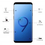 Eiger 3D Glass Case Friendly Curved Tempered Glass - калено стъклено защитно покритие с извити ръбове за целия дисплея на Samsung Galaxy S9 (черен-прозрачен) 6