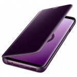 Samsung Clear View Stand Cover EF-ZG965CVEGWW - оригинален кейс с поставка, през който виждате информация от дисплея за Samsung Galaxy S9 Plus (виолетов) 1