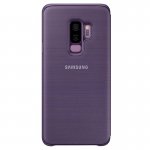 Samsung LED View Cover EF-NG965PVEGWW - оригинален кожен калъф през който виждате информация от дисплея за Samsung Galaxy S9 Plus (виолетов) 1