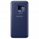 Samsung Clear View Stand Cover EF-ZG960CLEGWW - оригинален кейс с поставка, през който виждате информация от дисплея за Samsung Galaxy S9 (син) 1