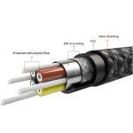 Nonda ZUS 90 USB-C Kevlar Cable - USB-C към USB кабел с оплетка от кевлар за устройства с USB-C порт 2