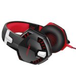 TeckNet GH928 7.1 Channel Surround Sound Gaming Headset - геймърски слушалки с микрофон и управление на звука (черен-червен) 2