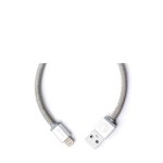 PlusUs LifeStar Handcrafted Lightning Cable - ръчно изработен сертифициран Lightning кабел за iPhone, iPad и iPod (25см.) (сребрист) 1