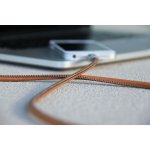 PlusUs LifeStar Handcrafted Lightning Cable - ръчно изработен сертифициран Lightning кабел за iPhone, iPad и iPod (1 м.) (сребрист-кафяв) 1