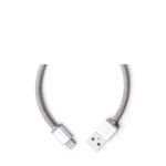PlusUs LifeStar Handcrafted Lightning Cable - ръчно изработен сертифициран Lightning кабел за iPhone, iPad и iPod (1м.) (сребрист) 1