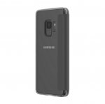 Incipio NGP Folio Case - удароустойчив хоризонтален кожен калъф, тип портфейл за Samsung Galaxy S9 (сив-прозрачен) 6