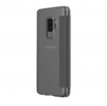 Incipio NGP Folio Case - удароустойчив хоризонтален кожен калъф, тип портфейл за Samsung Galaxy S9 Plus (сив-прозрачен) 6