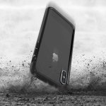 Patchworks Level Silhouette - удароустойчив хибриден бъмпер за iPhone XS, iPhone X (черен)  1