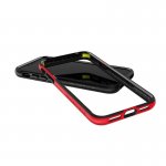 Patchworks Level Silhouette - удароустойчив хибриден бъмпер за iPhone XS, iPhone X (черен-червен)  6