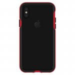 Patchworks Level Silhouette - удароустойчив хибриден бъмпер за iPhone XS, iPhone X (черен-червен)  1