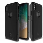 Patchworks Level Aegis Case - хибриден удароустойчив калъф за iPhone XS, iPhone X (черен)  1