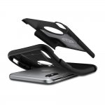 Spigen Slim Armor Case - хибриден кейс с поставка и най-висока степен на защита за iPhone XS, iPhone X (черен) 1