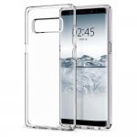 Spigen Liquid Crystal Case - тънък качествен термополиуретанов кейс за Samsung Galaxy Note 8 (прозрачен)  1