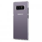 Spigen Liquid Crystal Case - тънък качествен термополиуретанов кейс за Samsung Galaxy Note 8 (прозрачен)  2