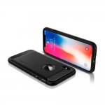 Spigen Rugged Armor Case - термополиуретанов кейс с най-висока степен на защита за iPhone XS, iPhone X (черен-мат) 4