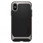 Spigen Neo Hybrid Case - хибриден кейс с висока степен на защита за iPhone XS, iPhone X (черен-мат)  5