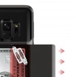 Verus Damda Glide Case - висок клас хибриден удароустойчив кейс с място за кр. карти за Samsung Galaxy S9 (черен) 4