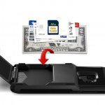 Verus Damda Folder Case - висок клас хибриден удароустойчив кейс с място за кр. карти за Samsung Galaxy S9 (черен) 1