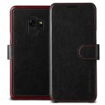Verus Dandy Layered Case - кожен калъф, тип портфейл за Samsung Galaxy S9 (черен) 3