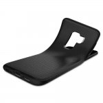 Spigen Liquid Air Case - тънък качествен термополиуретанов кейс за Samsung Galaxy S9 Plus (черен-мат)  3