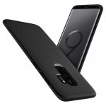 Spigen Liquid Air Case - тънък качествен термополиуретанов кейс за Samsung Galaxy S9 Plus (черен-мат)  1
