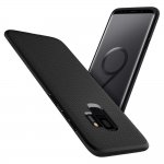 Spigen Liquid Air Case - тънък качествен термополиуретанов кейс за Samsung Galaxy S9 (черен-мат)  1
