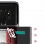Verus Damda Glide Case - висок клас хибриден удароустойчив кейс с място за кр. карти за Samsung Galaxy S9 Plus (черен) 3