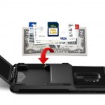 Verus Damda Folder Case - висок клас хибриден удароустойчив кейс с място за кр. карти за Samsung Galaxy S9 Plus (черен) 3