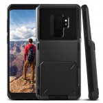 Verus Damda Folder Case - висок клас хибриден удароустойчив кейс с място за кр. карти за Samsung Galaxy S9 Plus (черен) 1