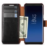 Verus Dandy Layered Case - кожен калъф, тип портфейл за Samsung Galaxy S9 Plus (черен) 4