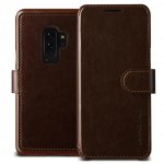 Verus Dandy Layered Case - кожен калъф, тип портфейл за Samsung Galaxy S9 Plus (тъмнокафяв) 2