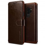Verus Dandy Layered Case - кожен калъф, тип портфейл за Samsung Galaxy S9 Plus (тъмнокафяв) 1
