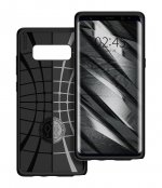 Spigen Liquid Air Case - тънък качествен термополиуретанов кейс за Samsung Galaxy Note 8 (черен-мат)  5