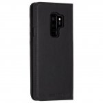 CaseMate Wallet Folio - кожен калъф (естествена кожа), тип портфейл за Samsung Galaxy S9 Plus (черен) 2